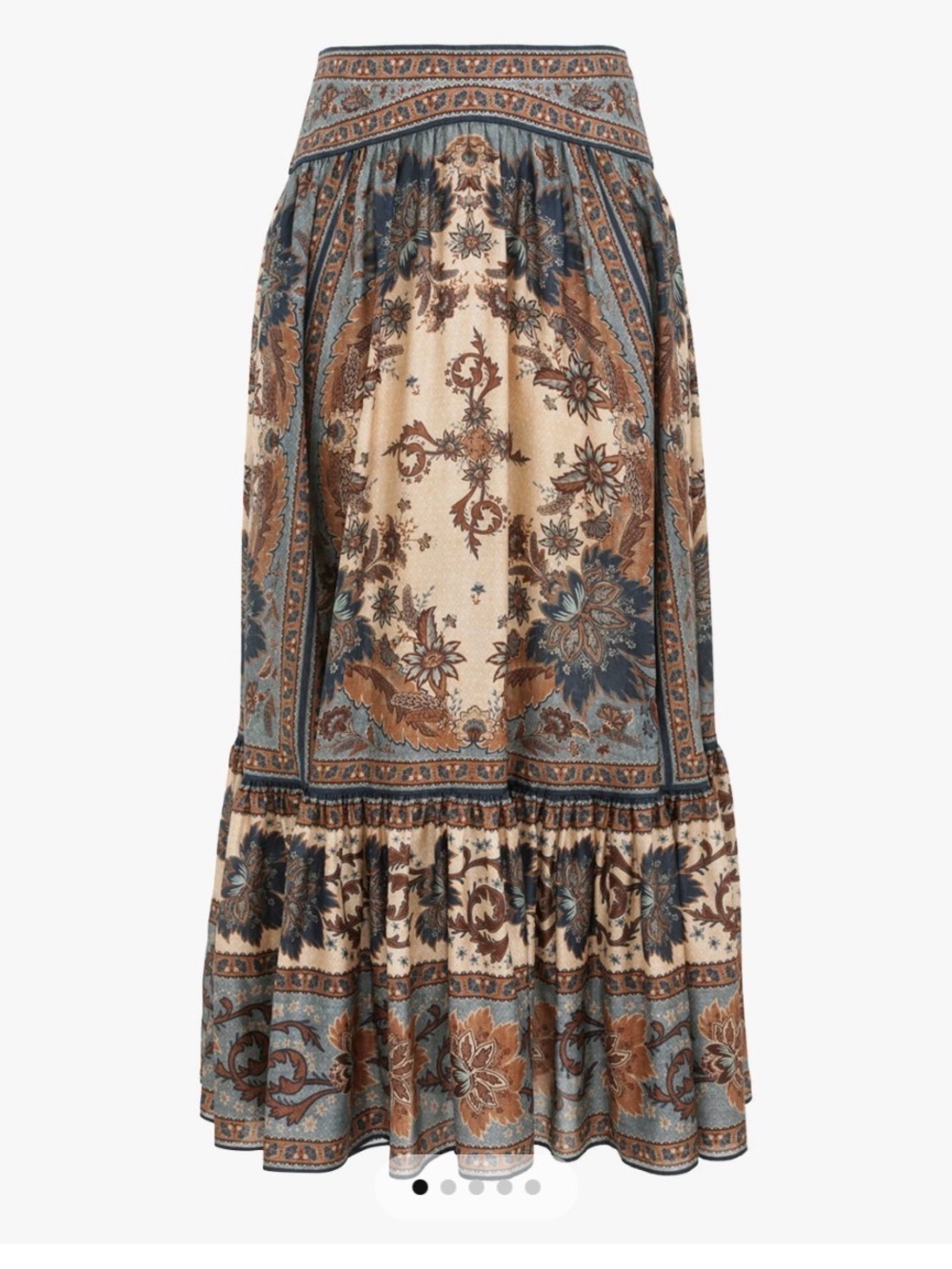 Zimmermann Ascension Tiered Midi Skirt